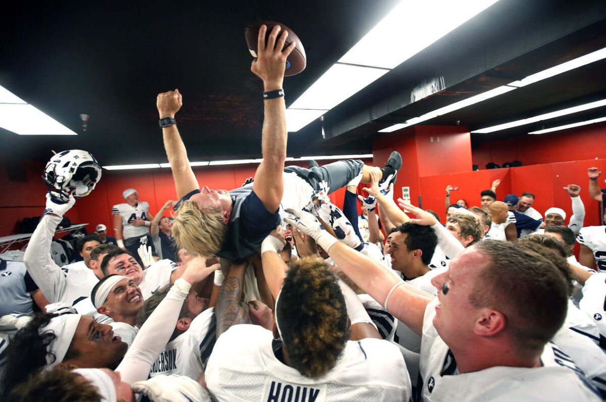 BYU football notes Cougar locker room celebration features “hunting